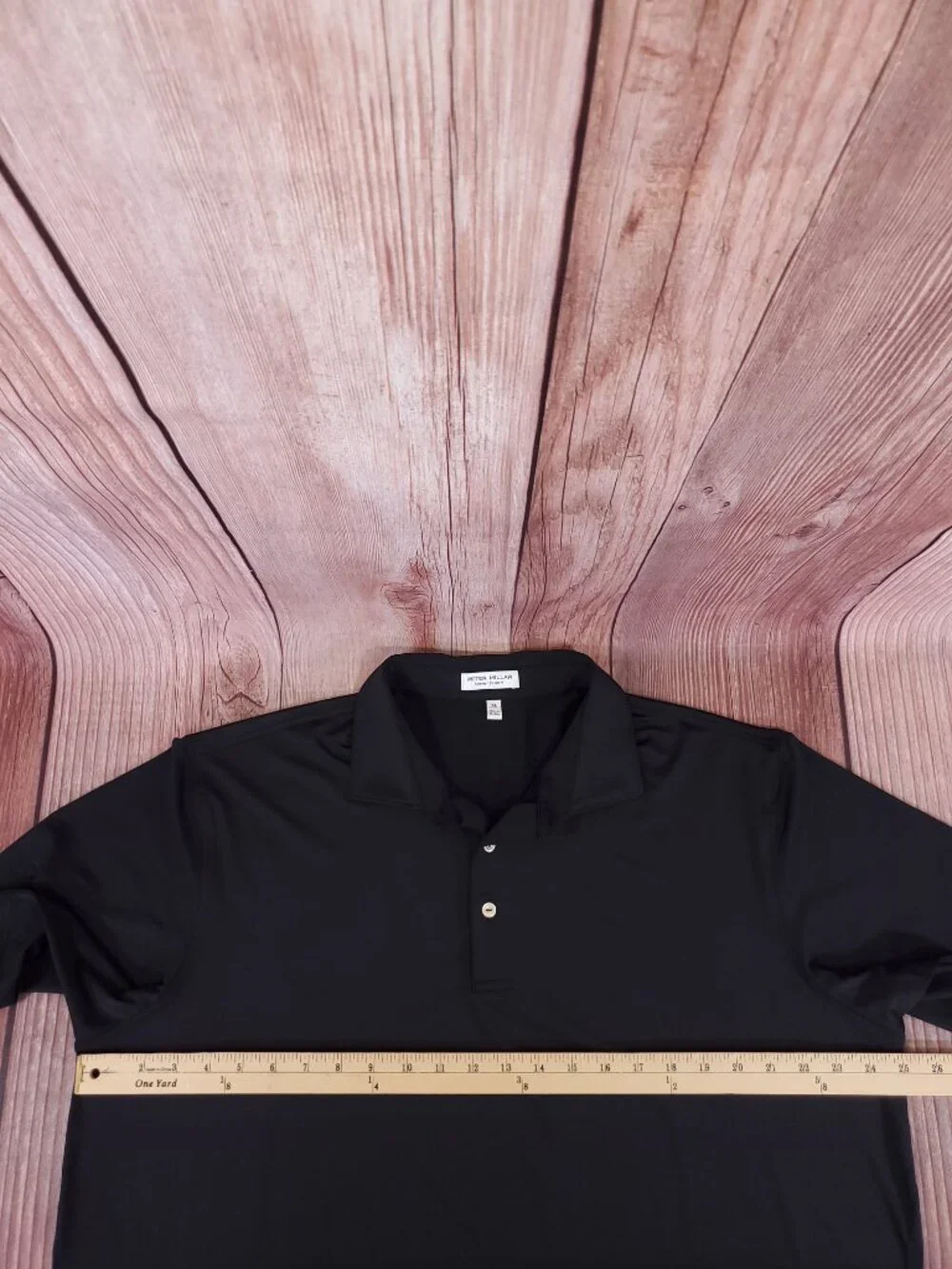 Peter Millar Summer Comfort Mens XL SS Golf Polo Shirt Black Performance - Picture 13 of 14